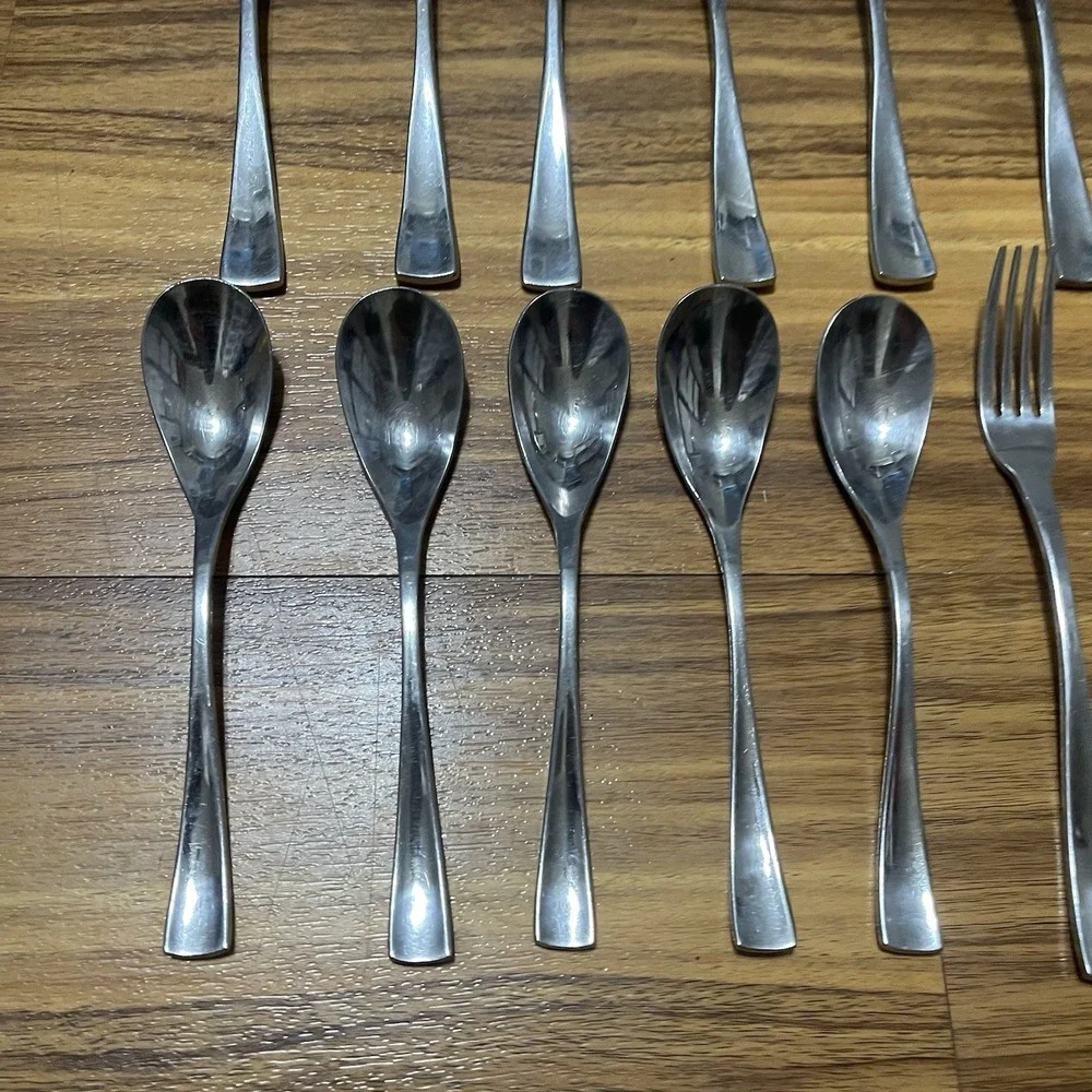 29 Sasaki MCM Equinox 18/10 Stainless Flatware Korea Forks Knives Spoons Serving
